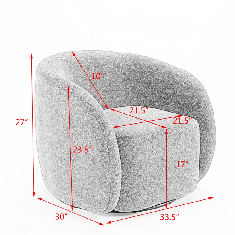 Katherline Upholstered Swivel Armchair